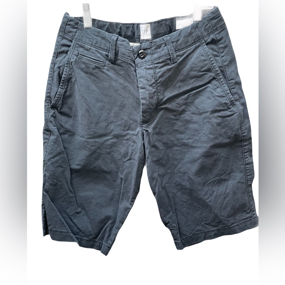❤️ GAP MENS FRONT FLAP BLACK SHORTS SIZE 28